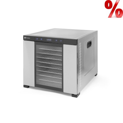 MAISTO PRODUKTŲ DŽIOVYKLĖ PROFI LINE, 10 lentynų, 230V/1000W, 430x550x(H)416mm-Hendi